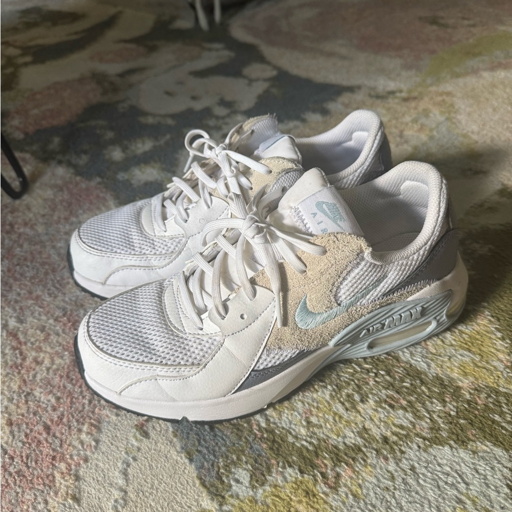 Nike AirMax White, Blue, Gray Sneakers